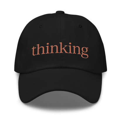 Thinking Cap - Black w/ Orange