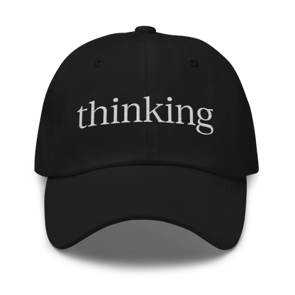 Thinking Cap - Black w/ White