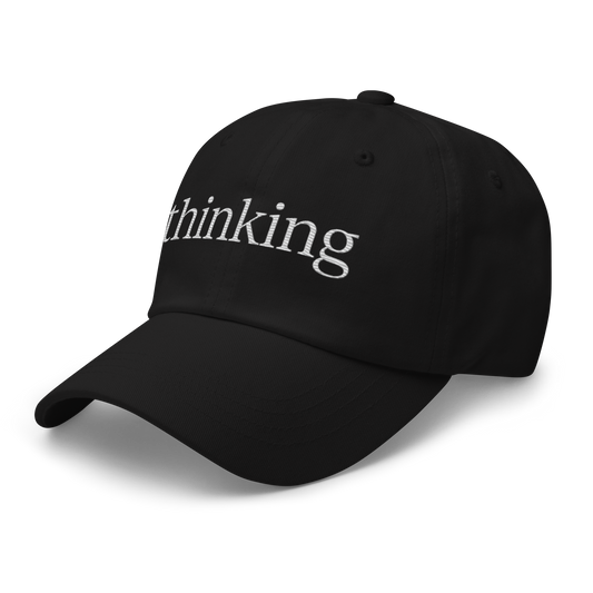 Thinking Cap - Black w/ White